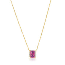  Sif Jakobs Jewellery - Halskette Roccanova X-Grande vergoldet mit pinkem und weissen Zirkonia - Beautiful Joy