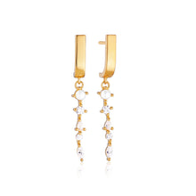  Sif Jakobs Jewellery - Ohrringe Adria Pendolo - 18k Gold plattiert mit Süsswasserperle und weissen Zirkonia - Beautiful Joy
