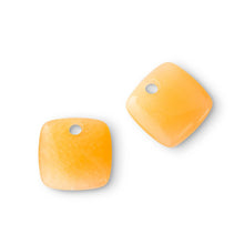  Melano Jewelry - Anhänger für Ohrringe Squared Gem (2 Stück) - Yello Calcite - Beautiful Joy