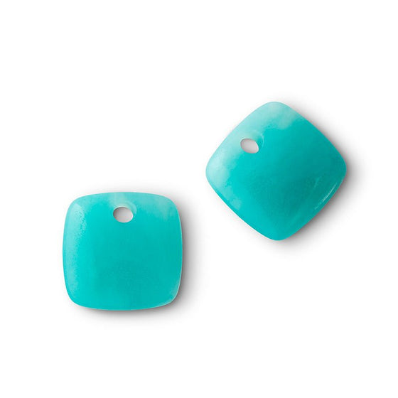 Melano Jewelry - Anhänger für Ohrringe Squared Gem (2 Stück) - Amazonite - Beautiful Joy