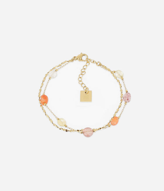 ZAG Bijoux - Armband Appius vergoldet rot - Beautiful Joy