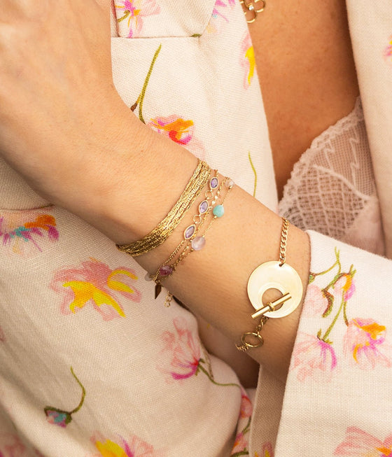 ZAG Bijoux - Armband Appius vergoldet rot - Beautiful Joy