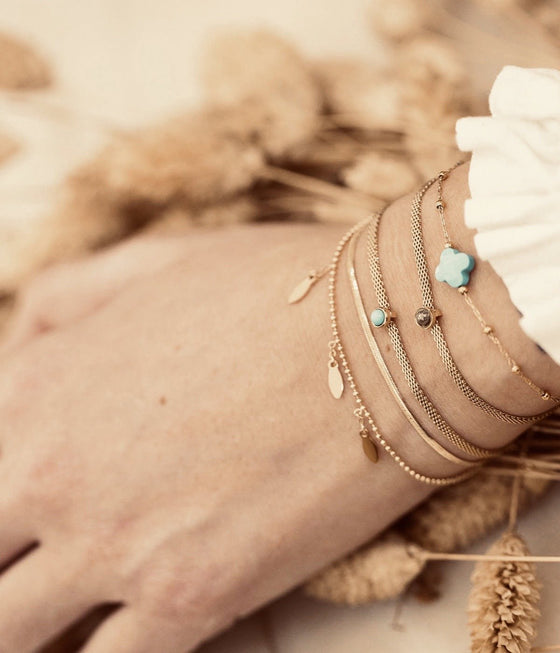 ZAG Bijoux - Armband Velasquez mit Amazonite vergoldet - Beautiful Joy