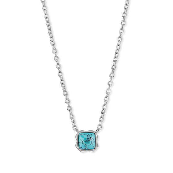 Coeur de Lion - Halskette Birthstone Turquoise - Beautiful Joy