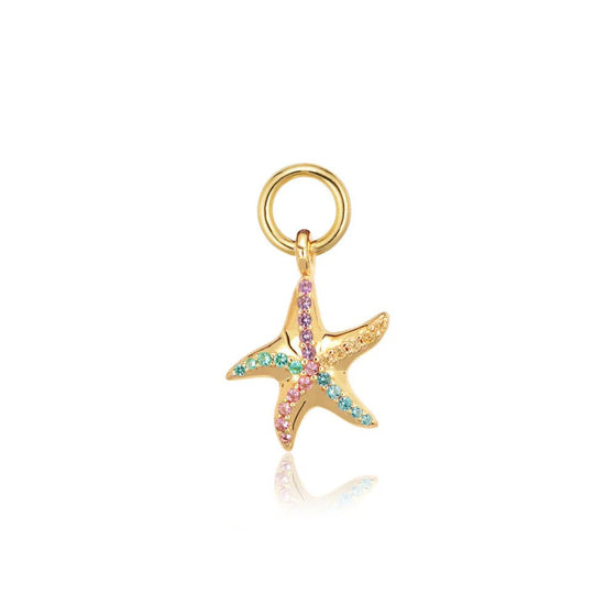 Sif Jakobs Jewellery - Hoop Charm Stella Marina - 18K vergoldet mit bunten Zirkonia - Beautiful Joy