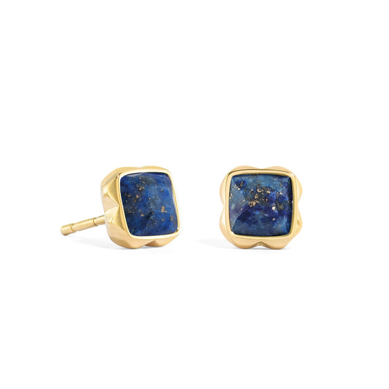 Coeur de Lion - Ohrringe Birthstone Lapis Lazuli vergoldet - Beautiful Joy