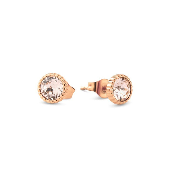 Melano Jewelry - Ohrringe Hannah mit Zirkonia - Rosegold - Beautiful Joy