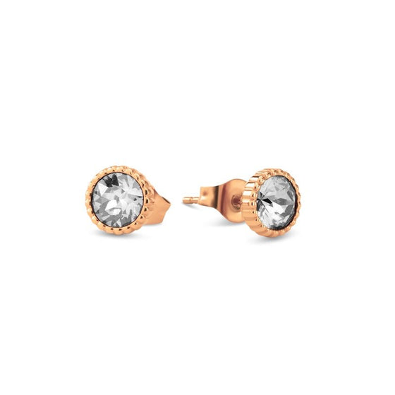 Melano Jewelry - Ohrringe Hannah mit Zirkonia - Rosegold - Beautiful Joy