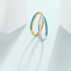 Sif Jakobs Jewellery - Ring Ellera - 18K vergoldet mit Türkis-Steinen - 50 - 16.00 mm - Beautiful Joy