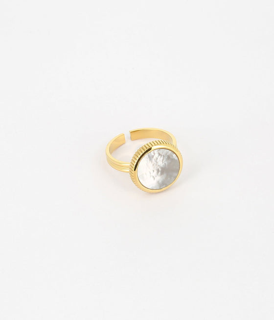 ZAG Bijoux - Ring Pearly Perlmutt vergoldet - Beautiful Joy