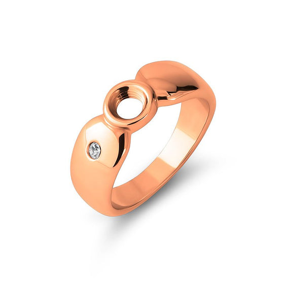 Melano Jewelry - Ring Vesper mit Kristall - Rosegold - Beautiful Joy