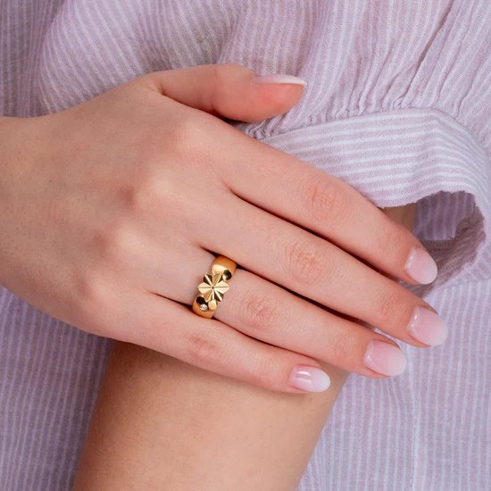 Melano Jewelry - Ring Vesper mit Kristall - Gold - Beautiful Joy