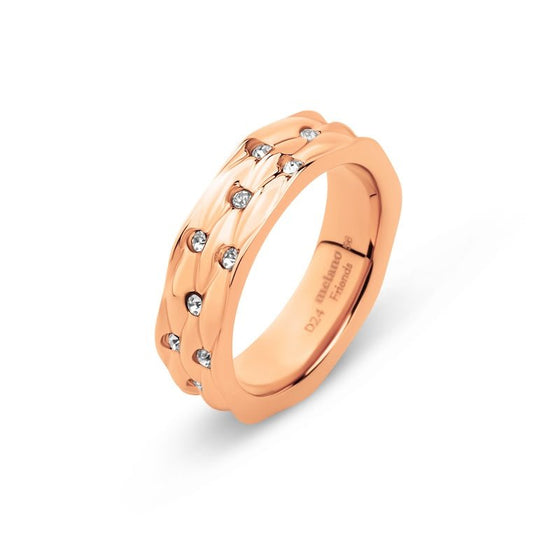 Melano Jewelry - Ringe Elena mit Zirkonia - Rosegold - Beautiful Joy