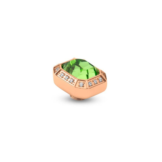 Melano Jewelry - Wechselstein Emerald mit Zirkonia - Rosegold - Beautiful Joy