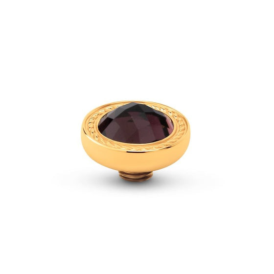 Melano Jewelry - Wechselstein Round Swirl - Gold - Beautiful Joy