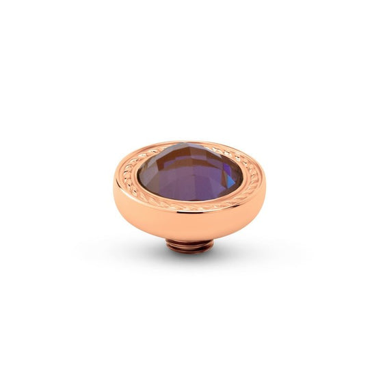 Melano Jewelry - Wechselstein Round Swirl - Rosegold - Beautiful Joy