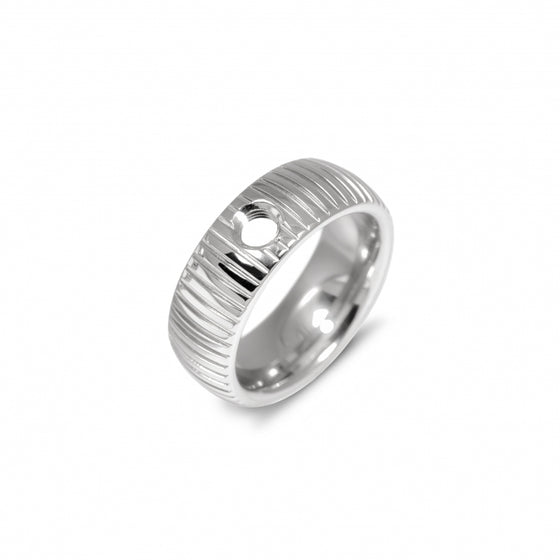 Melano Jewelry - Ring Striped - Silber - Beautiful Joy