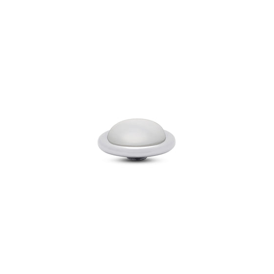 Melano Jewelry - Wechselstein Frosted Round - White - Beautiful Joy