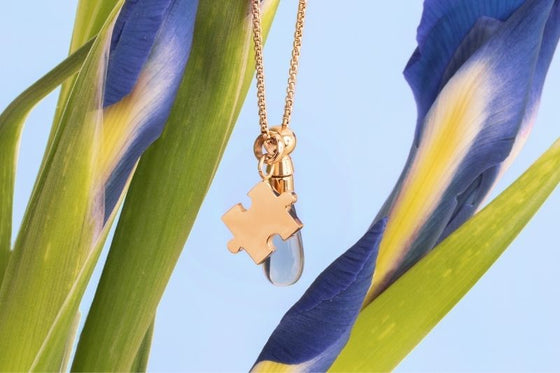 Melano Jewelry - Anhänger Puzzle Anhänger - Gold - Beautiful Joy