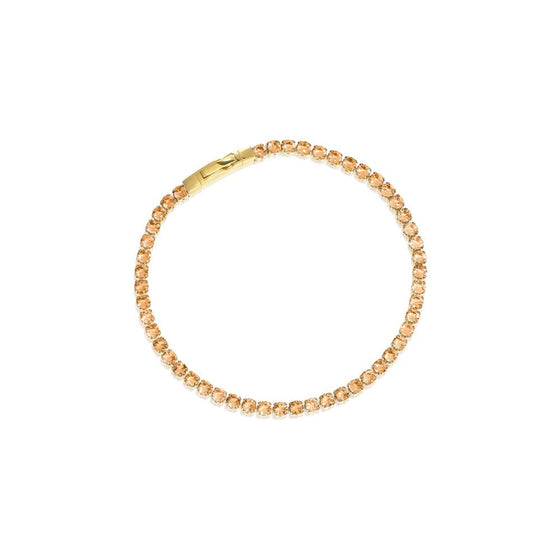 Sif Jakobs Jewellery - Armband Ellera Grande - 18k vergoldet, mit champagnerfarbenen Zirkonia - 16 cm - Beautiful Joy