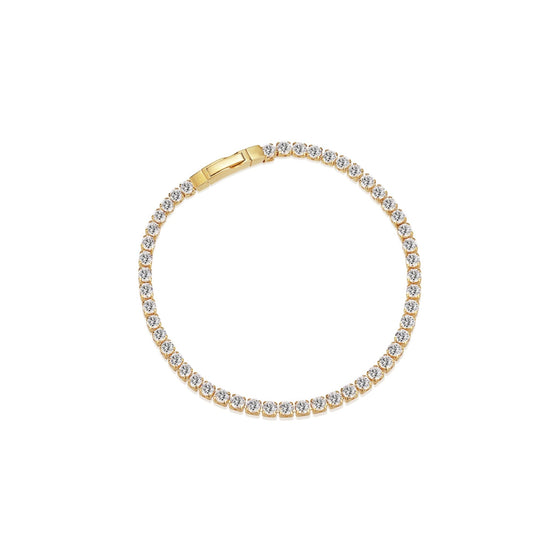 Sif Jakobs Jewellery - Armband Ellera Grande - 18K vergoldet mit weissen Zirkonia - 17 cm - Beautiful Joy
