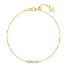  Sif Jakobs Jewellery - Armband Ellera Ovale - 18k vergoldet, mit weissen Zirkonia - Beautiful Joy
