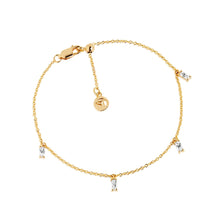  Sif Jakobs Jewellery - Armband Princess Baguette - 18K Gold Plattiert Mit Weissen Zirkonia - Beautiful Joy