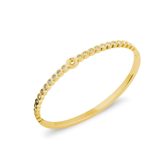 Melano Jewelry - Armband Wave cz 3.5mm - Gold - Beautiful Joy