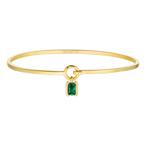 Sif Jakobs Jewellery - Armreif Roccanova - 18k vergoldet, mit grünem zirconia - Gold - Beautiful Joy
