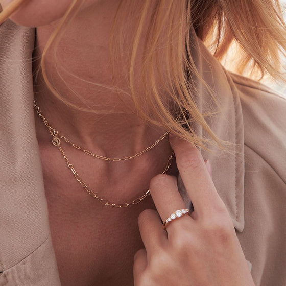 Sif Jakobs Jewellery - Chain Due Halskette - 18K Gold Plattiert - Beautiful Joy