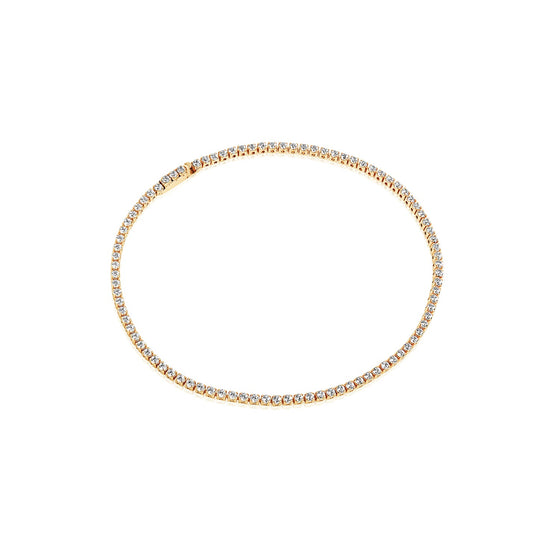 Sif Jakobs Jewellery - Ellera Armband - 18K Gold Plattiert Mit Weissen Zirkonia - 17 cm - Beautiful Joy
