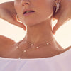 Sif Jakobs Jewellery - Halskette Adria Lungo mit Süsswasserperle und weissen Zirkonia - Beautiful Joy