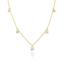  Sif Jakobs Jewellery - Halskette Belluno - 18K Gold Plattiert Mit Weissen Zirkonia - Beautiful Joy
