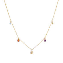  Sif Jakobs Jewellery - Halskette Belluno - 18K vergoldet mit merhfarbig Zirkonia-Steinen - Beautiful Joy