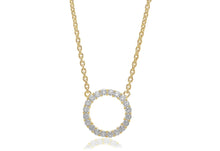  Sif Jakobs Jewellery - Halskette Biella Grande - 18K Gold Plattiert Mit Weissen Zirkonia - Beautiful Joy