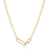 Sif Jakobs Jewellery - Halskette Capizzi Due - 18k vergoldet, mit weissen Zirkonia - Gold - Beautiful Joy