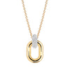 Sif Jakobs Jewellery - Halskette Capri Due - 18K Gold Plattiert Mit Weissen Zirkonia (45-60 Cm) - Beautiful Joy