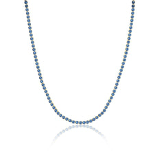  Sif Jakobs Jewellery - Halskette Ellera Grande - 18K vergoldet mit blauen Zirkonia - 38 cm - Beautiful Joy