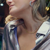 Sif Jakobs Jewellery - Halskette Ellera Ovale - 18k vergoldet, mit weissen Zirkonia - Beautiful Joy