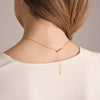 Sif Jakobs Jewellery - Halskette Ellera Ovale Piccolo - 18k vergoldet, mit weissen Zirkonia - Beautiful Joy