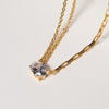 Sif Jakobs Jewellery - Halskette Ellisse Uno - 18K vergoldet mit weissen Zirkonia - Beautiful Joy