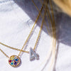 Sif Jakobs Jewellery - Halskette Novara - 18K Gold Plattiert Mit Bunten Zirkonia - Beautiful Joy