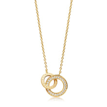  Sif Jakobs Jewellery - Halskette Prato Uno Piccolo - 18K Gold Plattiert Mit Weissen Zirkonia - Beautiful Joy