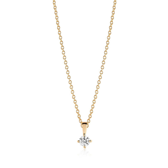 Sif Jakobs Jewellery - Halskette Princess Piccolo - 18K Gold Plattiert Mit Weissen Zirkonia - Beautiful Joy