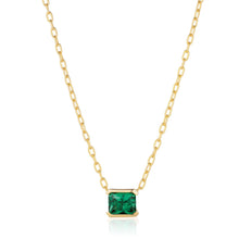  Sif Jakobs Jewellery - Halskette Roccanova Grande - 18k vergoldet, mit grünen zirconia - Gold - Beautiful Joy