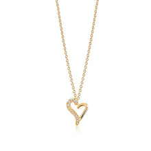  Sif Jakobs Jewellery - Halskette Valentine - 18K vergoldet mit weissen Zirkonia - Beautiful Joy