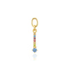 Sif Jakobs Jewellery - Hoop Charm Circolo Lungo - 18K vergoldet mit bunten Zirkonia - Beautiful Joy