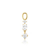 Sif Jakobs Jewellery - Hoop Charm Pendolo Tre - 18K vergoldet mit weissen Zirkonia - Beautiful Joy