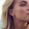 Sif Jakobs Jewellery - Ohrringe Adria Creolo Medio mit Süsswasserperlen und weissen Zirkonia - Beautiful Joy