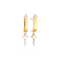  Sif Jakobs Jewellery - Ohrringe Adria Tre Pendolo - 18k Gold plattiert mit Süsswasserperle - Beautiful Joy